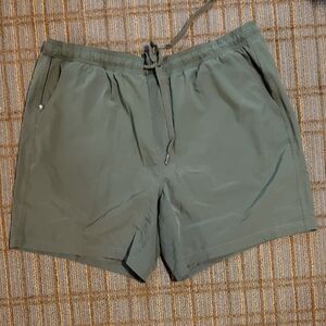 Olive Green Men's Athletic Shorts